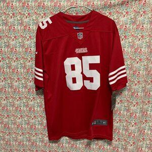 San Francisco 49ers George Kittle #85 Red Stitching Men's Football Jersey